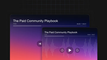 The Paid Community Playbook Audio Video